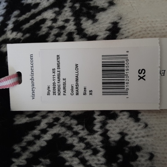 NWT Vineyard Vines Fair Isle Sweater - Picture 5 of 5